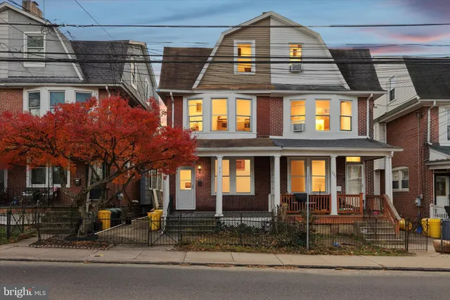 a front view of a building