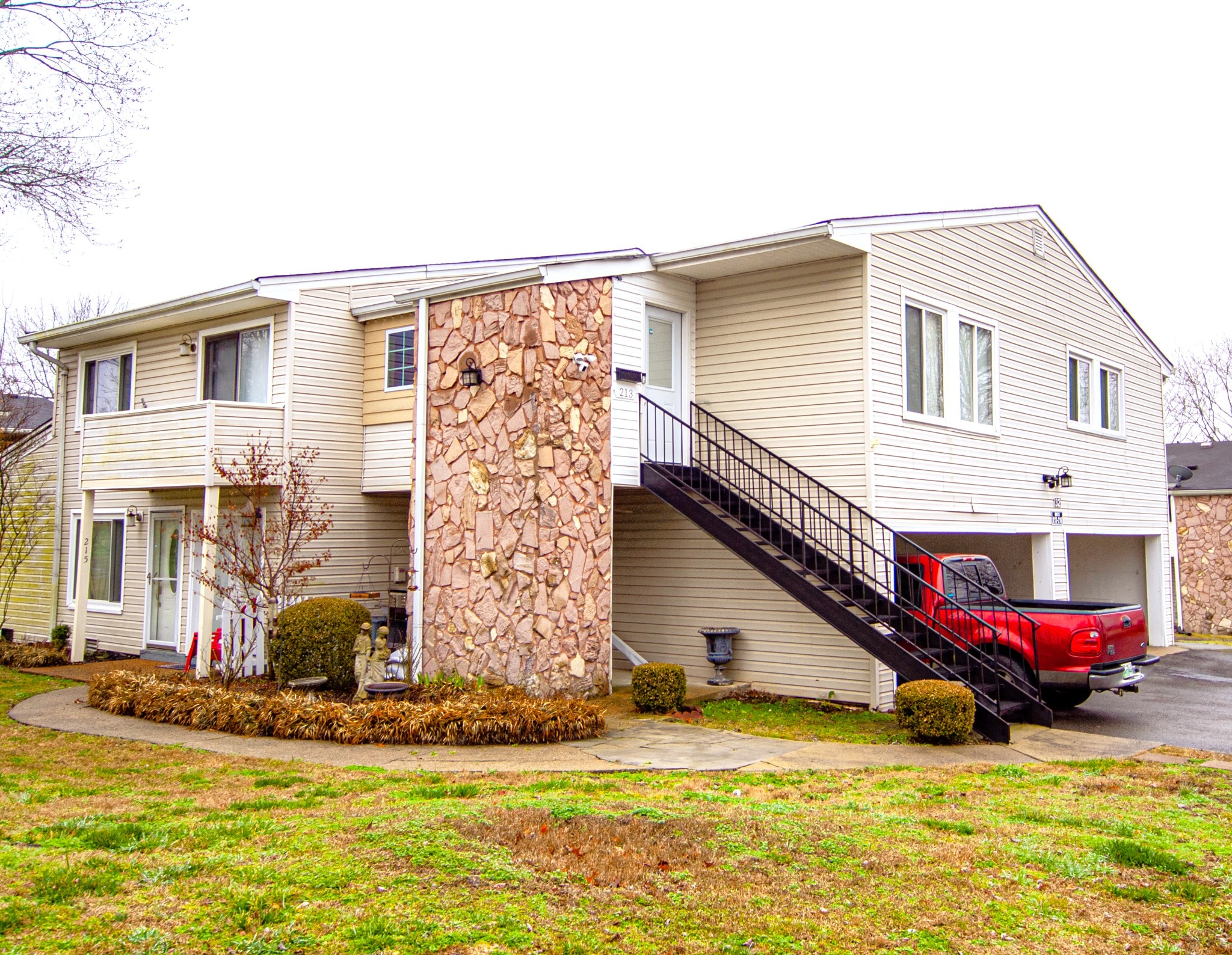 a view of a house with a swimming pool