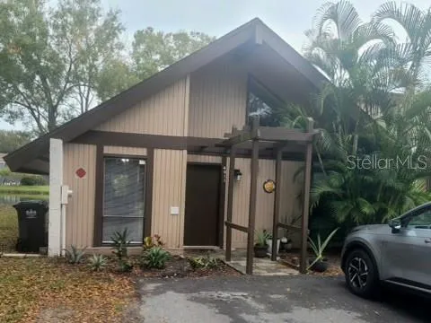 a car parked in front of a house