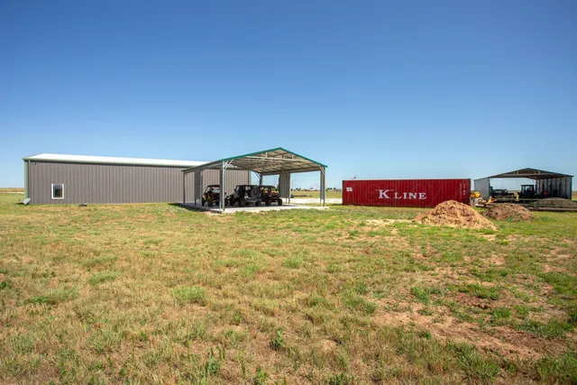 a house view with swimming pool in front of it