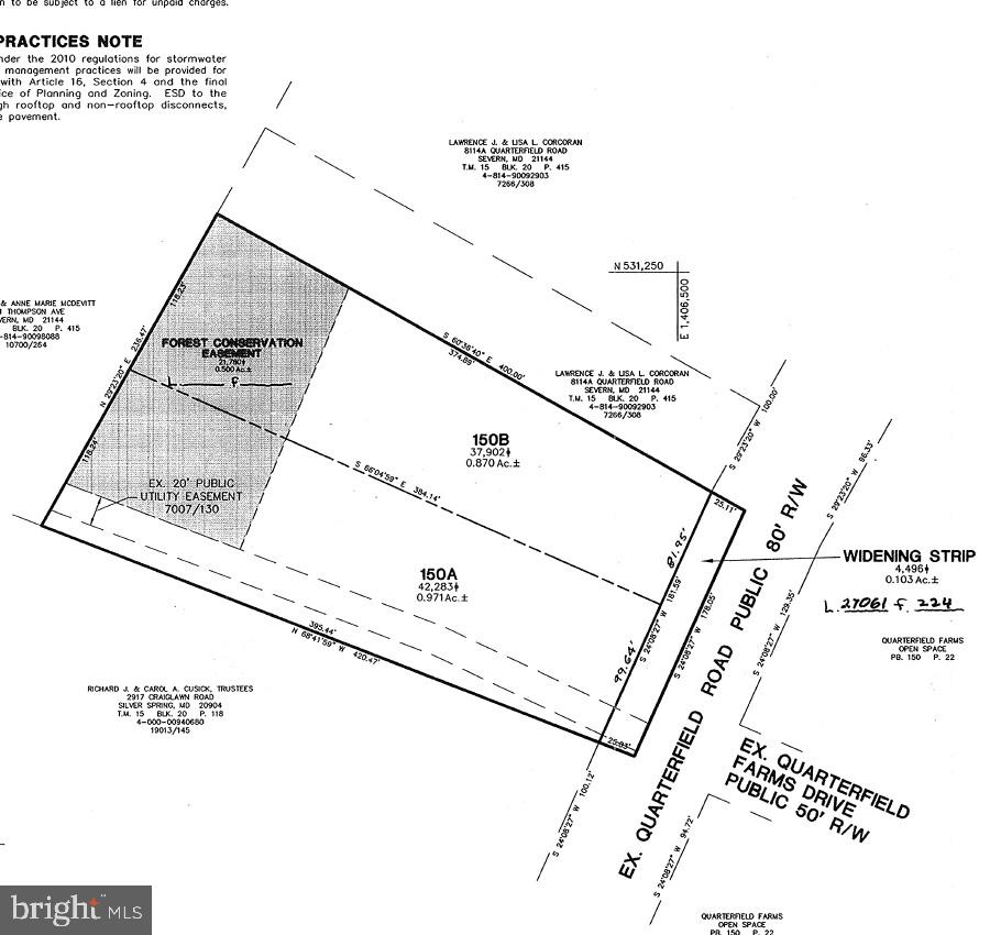 8118 Quarterfield Road Severn, MD 21144 - Photo 6 of 28 Site Plan - Lot 150A