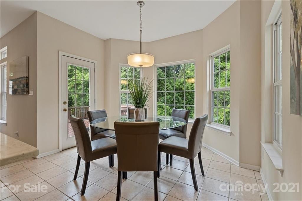 6616 Elfreda Road Charlotte, NC 28270 - Photo 12 of 37 a dining room with furniture window and outside view