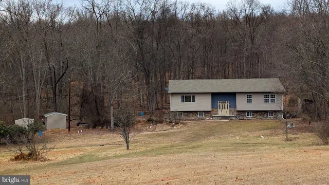 a backyard of a house