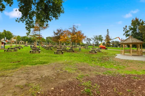 a view of outdoor space with garden
