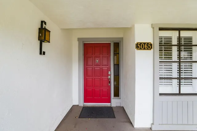 a view of front door