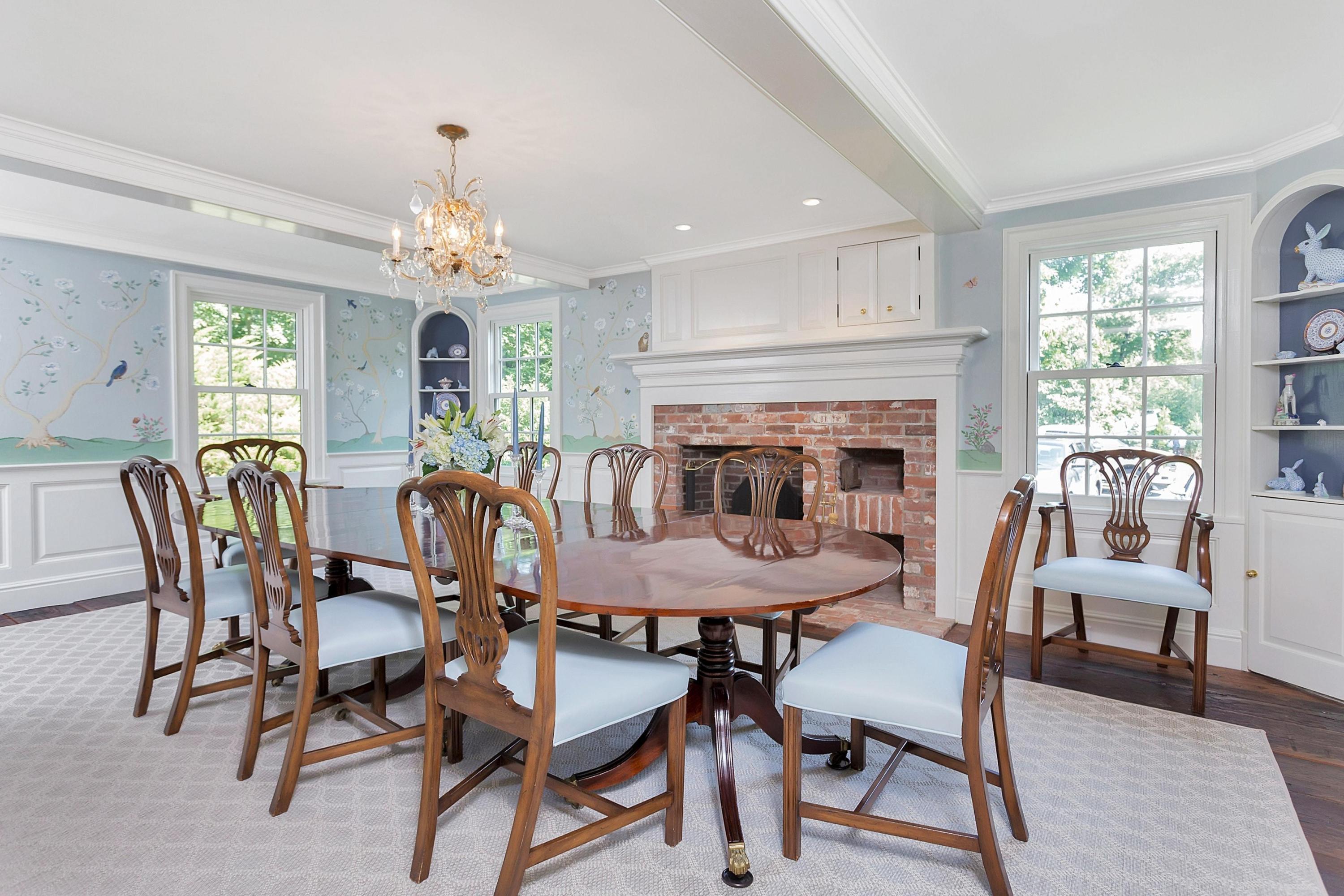 350 Hollow Tree Ridge Road Darien, CT 06820 - Photo 7 of 40 a view of a dining room with furniture window and outside view