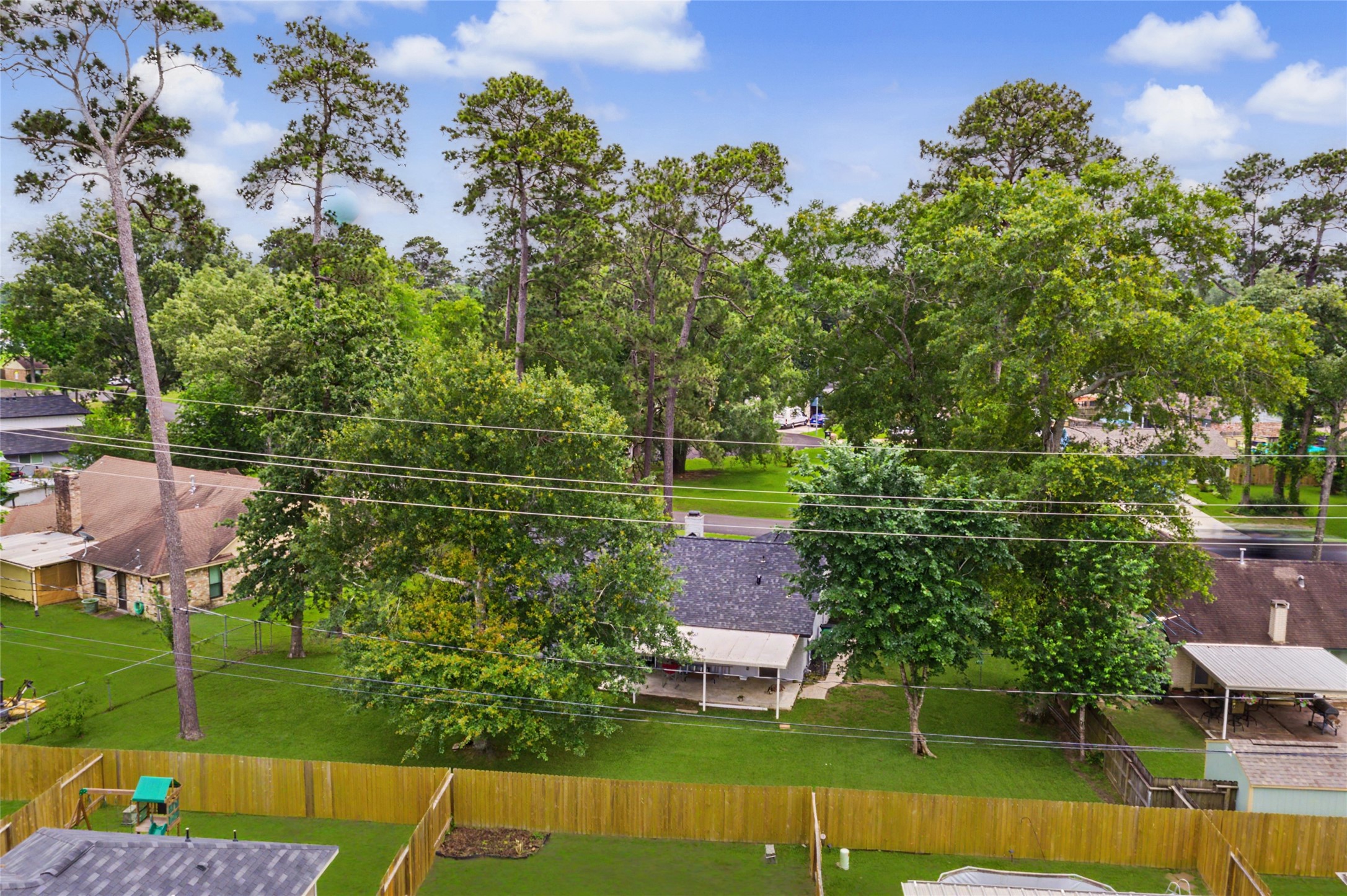 327 Fir Ridge Drive Huffman, TX 77336 - Photo 22 of 25 Ariel view from the back