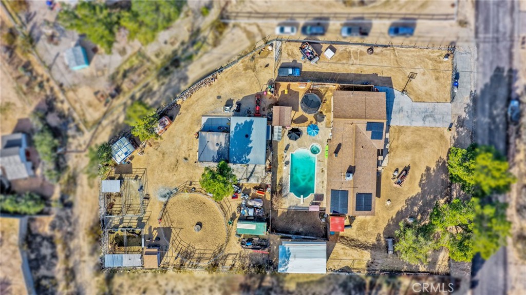 18608 Cocqui Road Apple Valley, CA 92307 - Photo 28 of 30 an aerial view of a house with outdoor space and sitting area