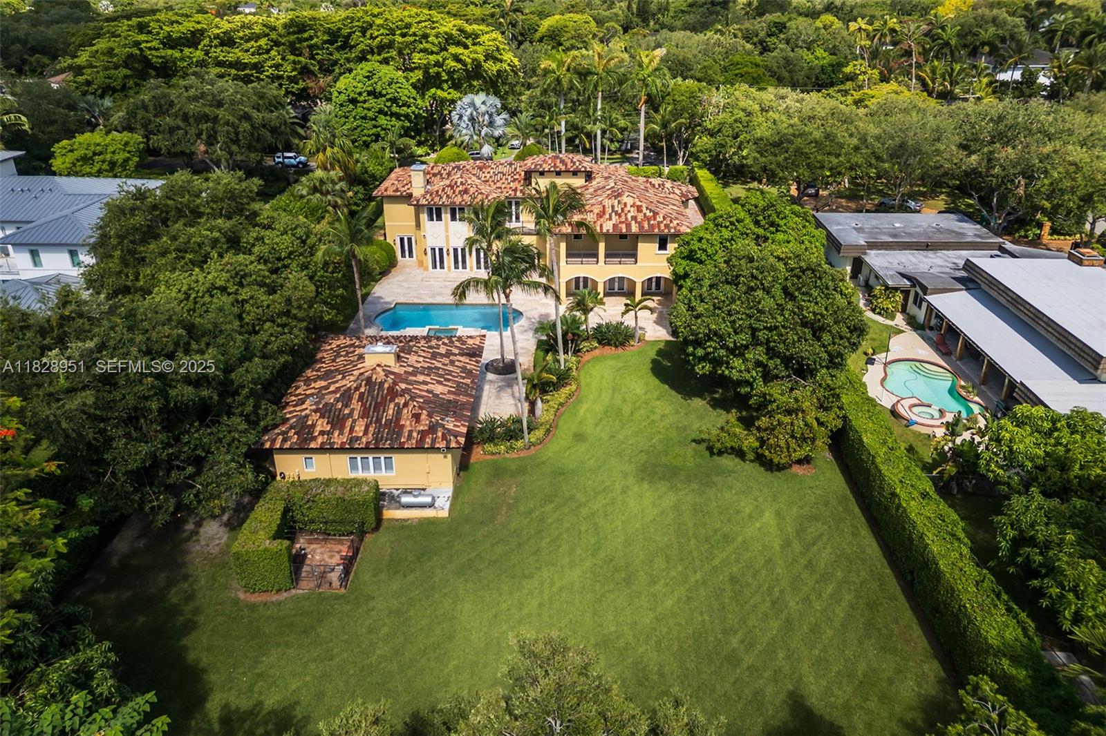 10851 Southwest 63rd Avenue Pinecrest, FL 33156 - Photo 35 of 63 an aerial view of a house