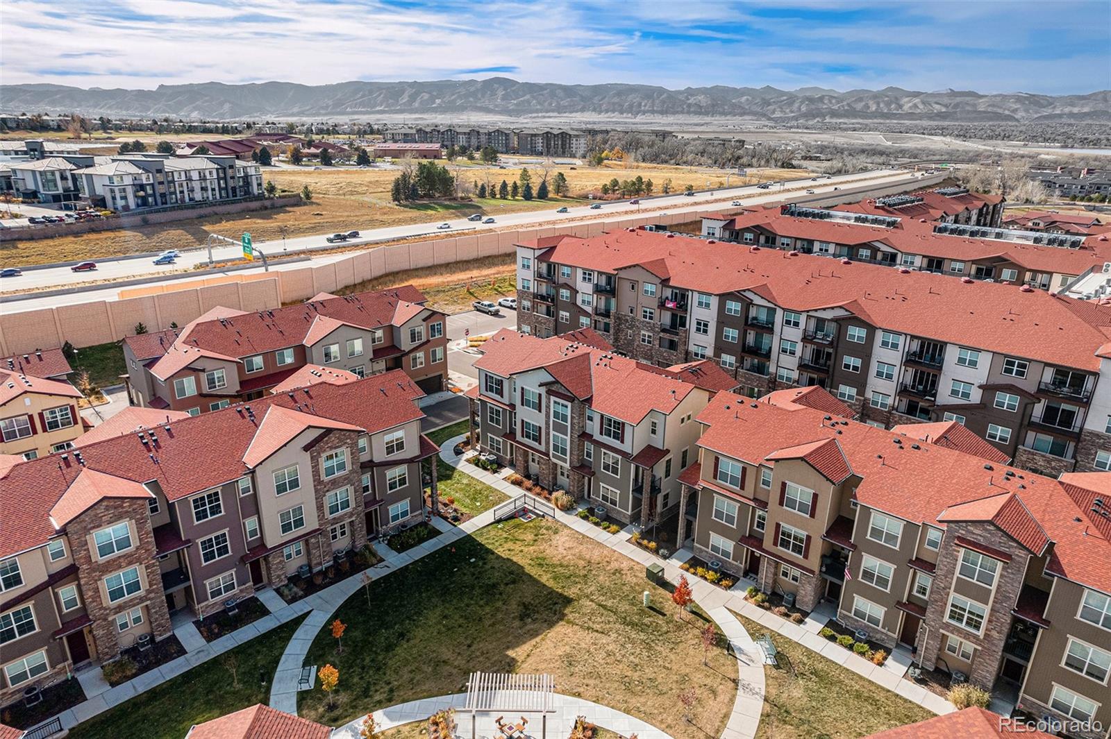 8430 Donati Terrace, Unit A Highlands Ranch, CO 80129 - Photo 23 of 26 a view of a city from a terrace