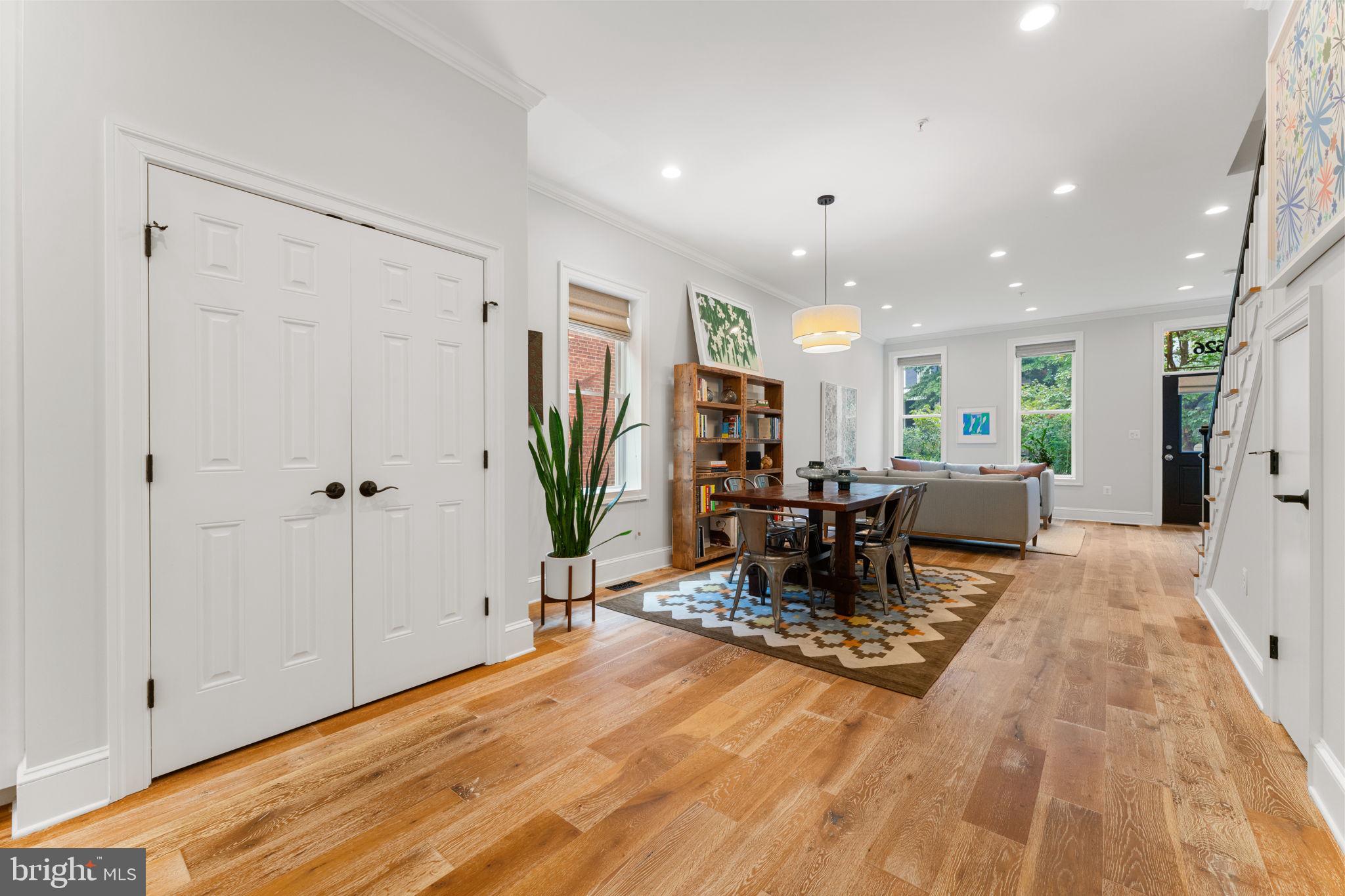 626 4th Street Northeast Washington, DC 20002 - Photo 6 of 43 Coat closet between dining area & kitchen