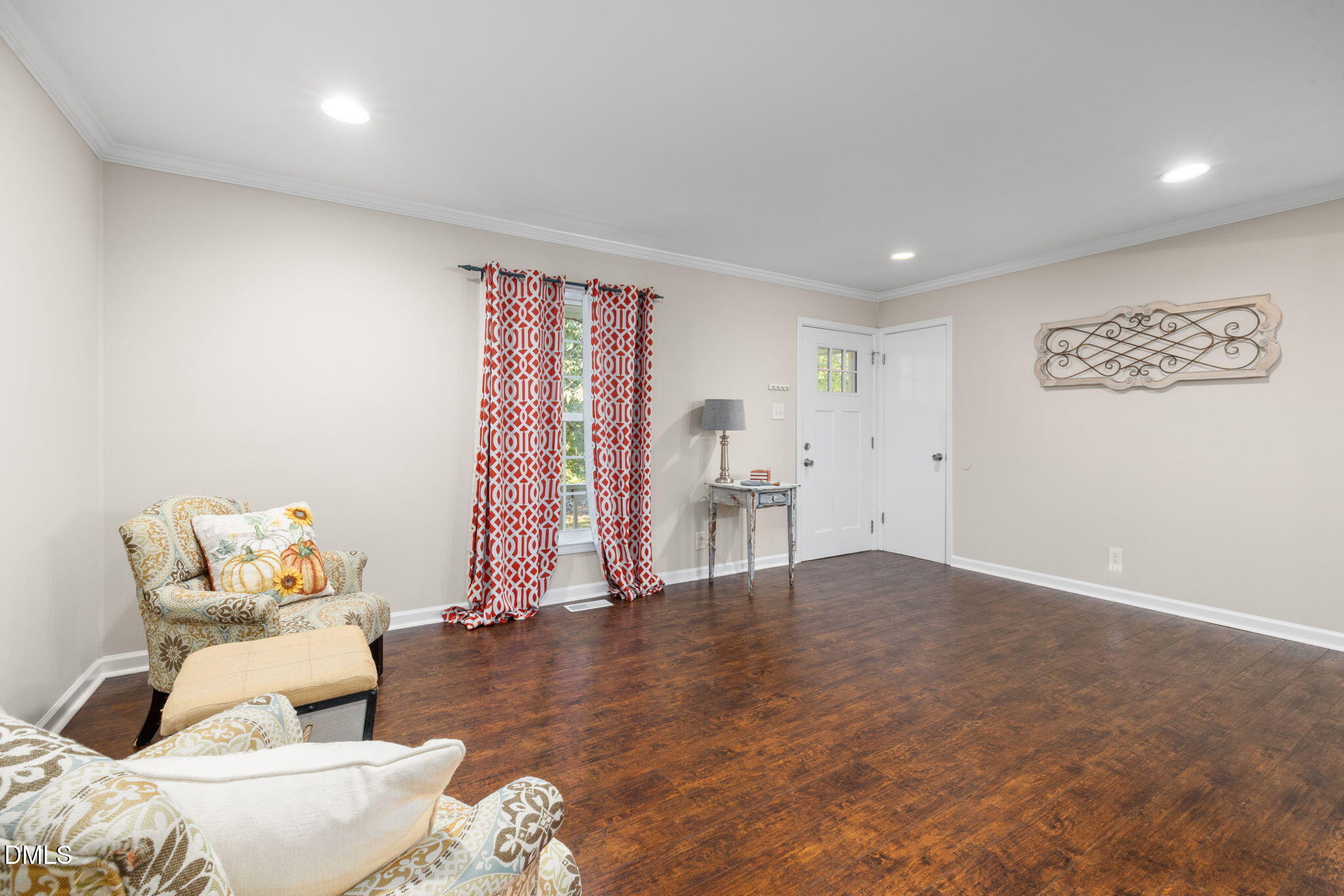 415 Bashford Road Raleigh, NC 27606 - Photo 9 of 33 a living room with furniture and wooden floor