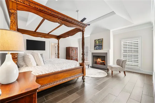 a view of a backyard with sitting area