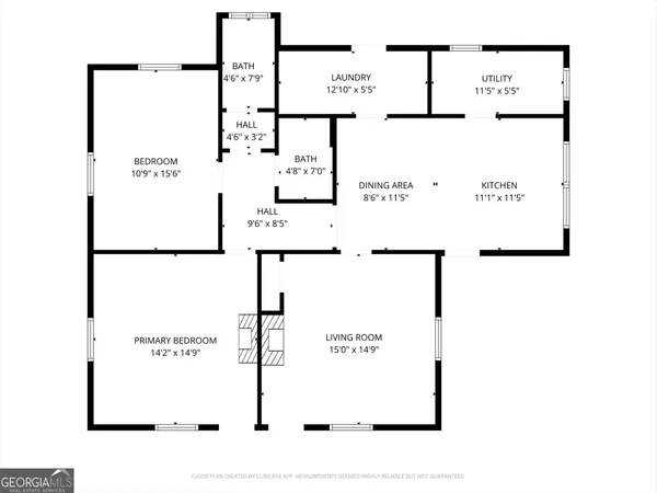 a picture of a floor plan