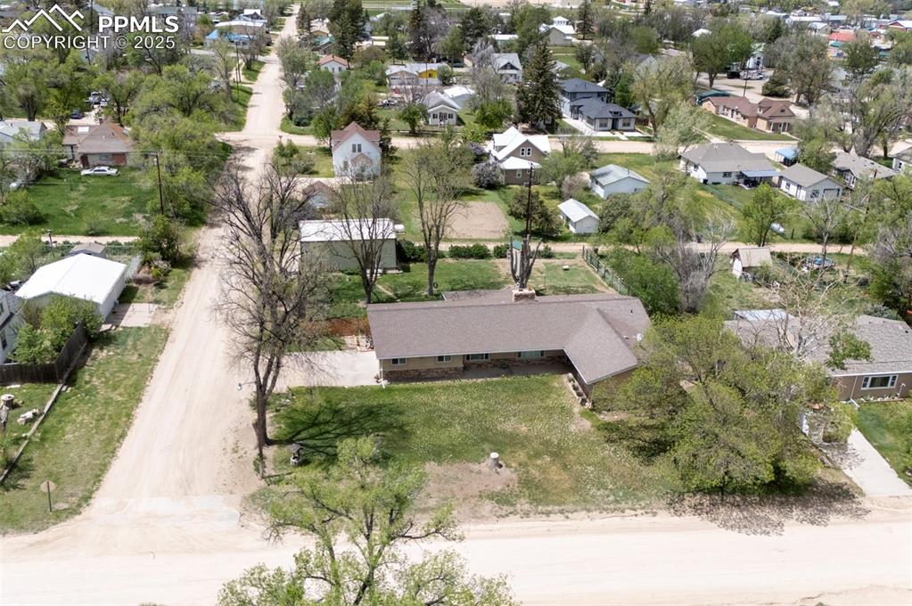 427 Ute Avenue Simla, CO 80835 - Photo 46 of 49 an aerial view of residential houses with outdoor space and trees