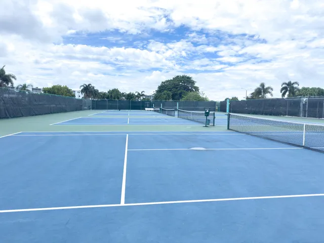 a view of a tennis court