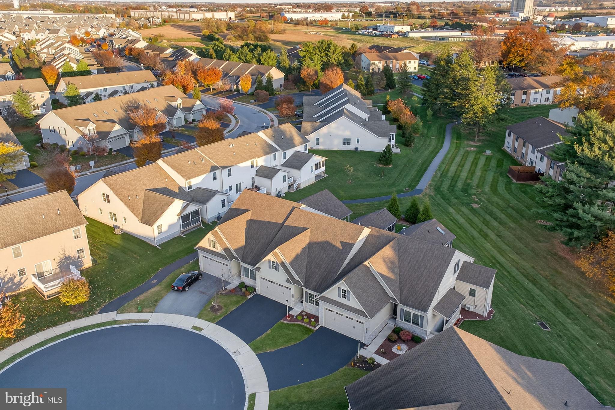 1334 Woodcrest Court Mount Joy, PA 17552 - Photo 35 of 37 an aerial view of a house with garden space and street view