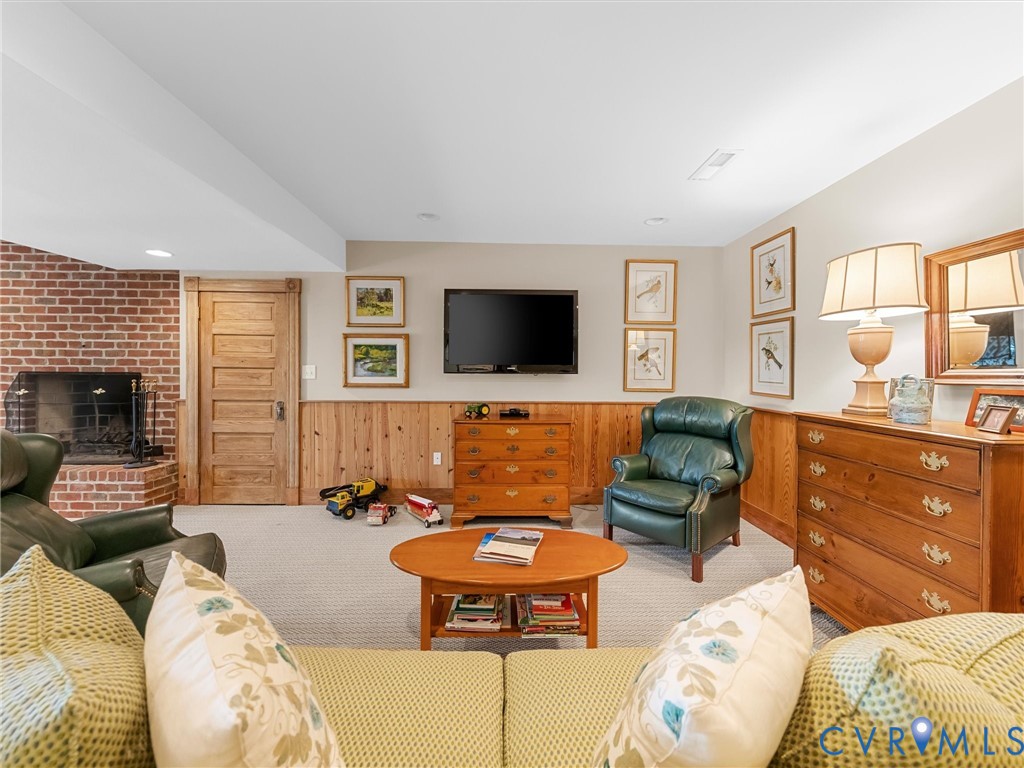 1887 Sheppard Town Road Crozier, VA 23039 - Photo 30 of 98 Wood Paneled w/ Brick Fireplace