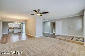 a view of a livingroom with a furniture