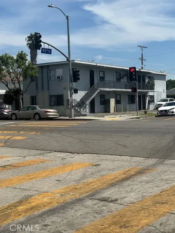 a front view of a building with street
