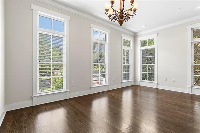 a view of an empty room