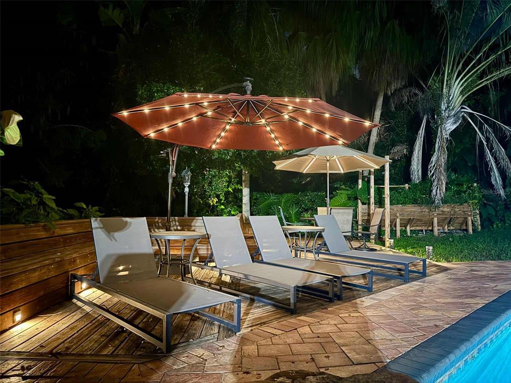 3012 Grand View Avenue Clearwater, FL 33759 - Photo 33 of 43 a view of backyard with outdoor seating and trees