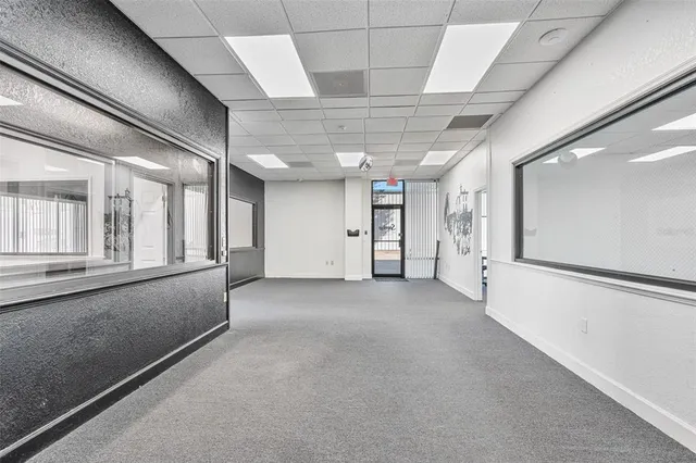 a view of a livingroom with an empty space