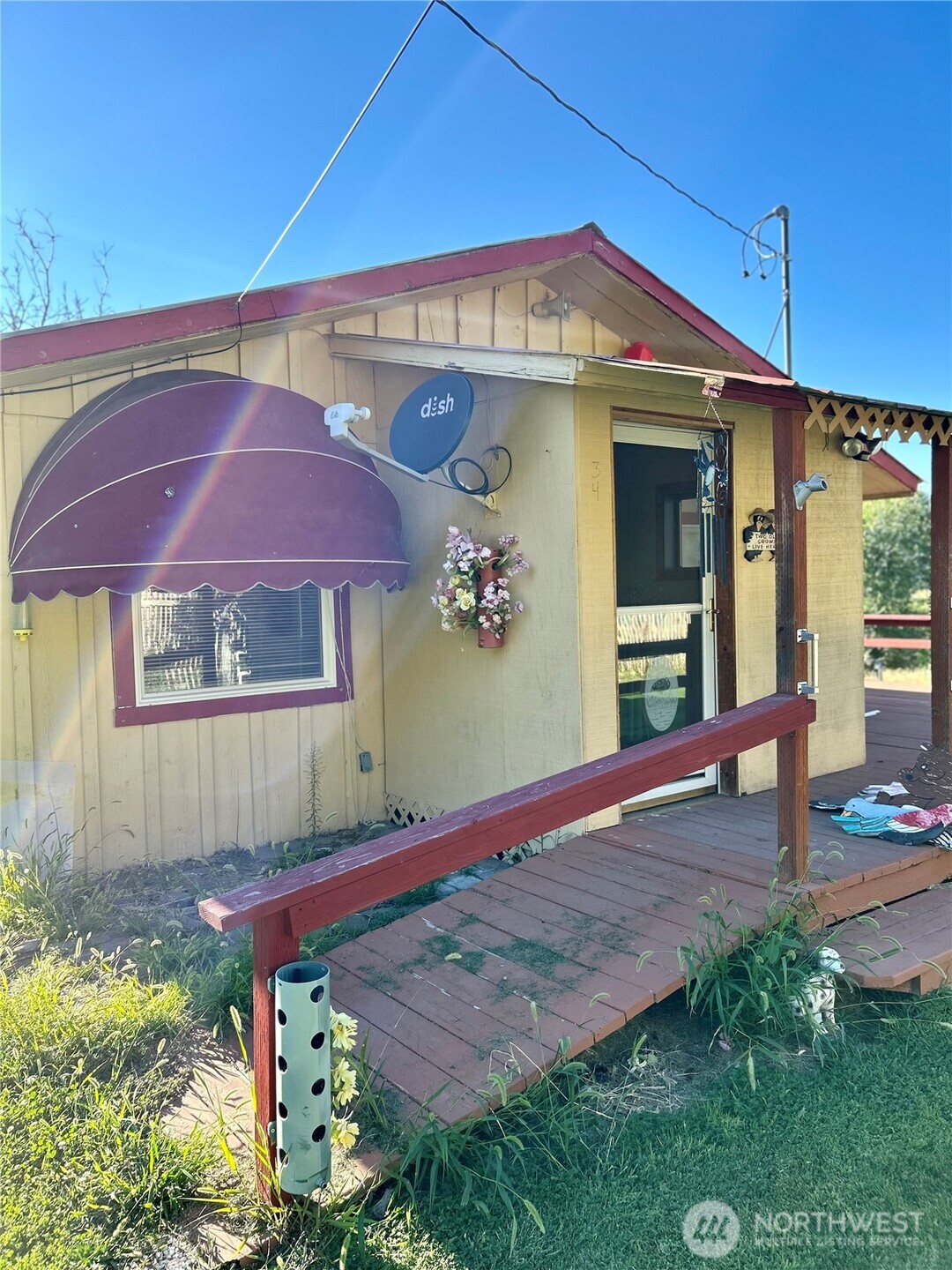 a front view of a house