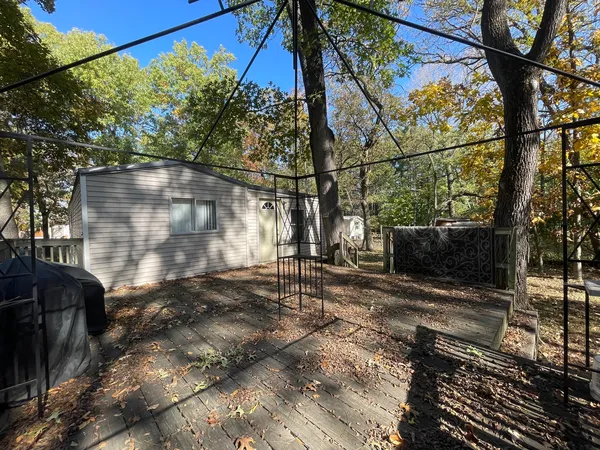 a backyard of a house