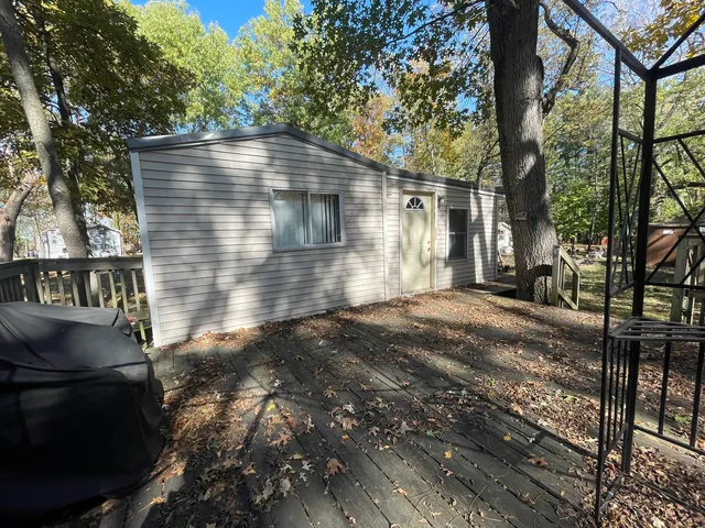 a backyard of a house