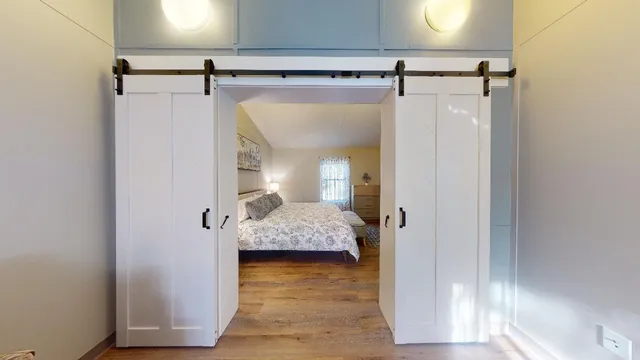 a view of a walk in closet