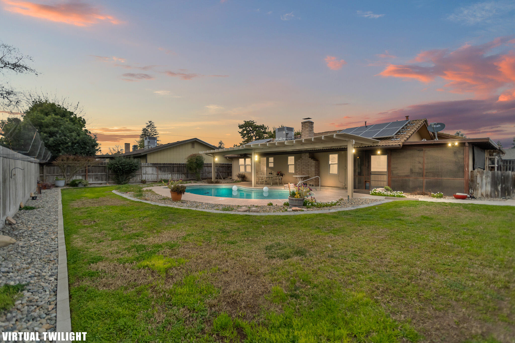 812 Woods Place Exeter, CA 93221 - Photo 2 of 47 31 Backyard Virtual Twilight-Edit
