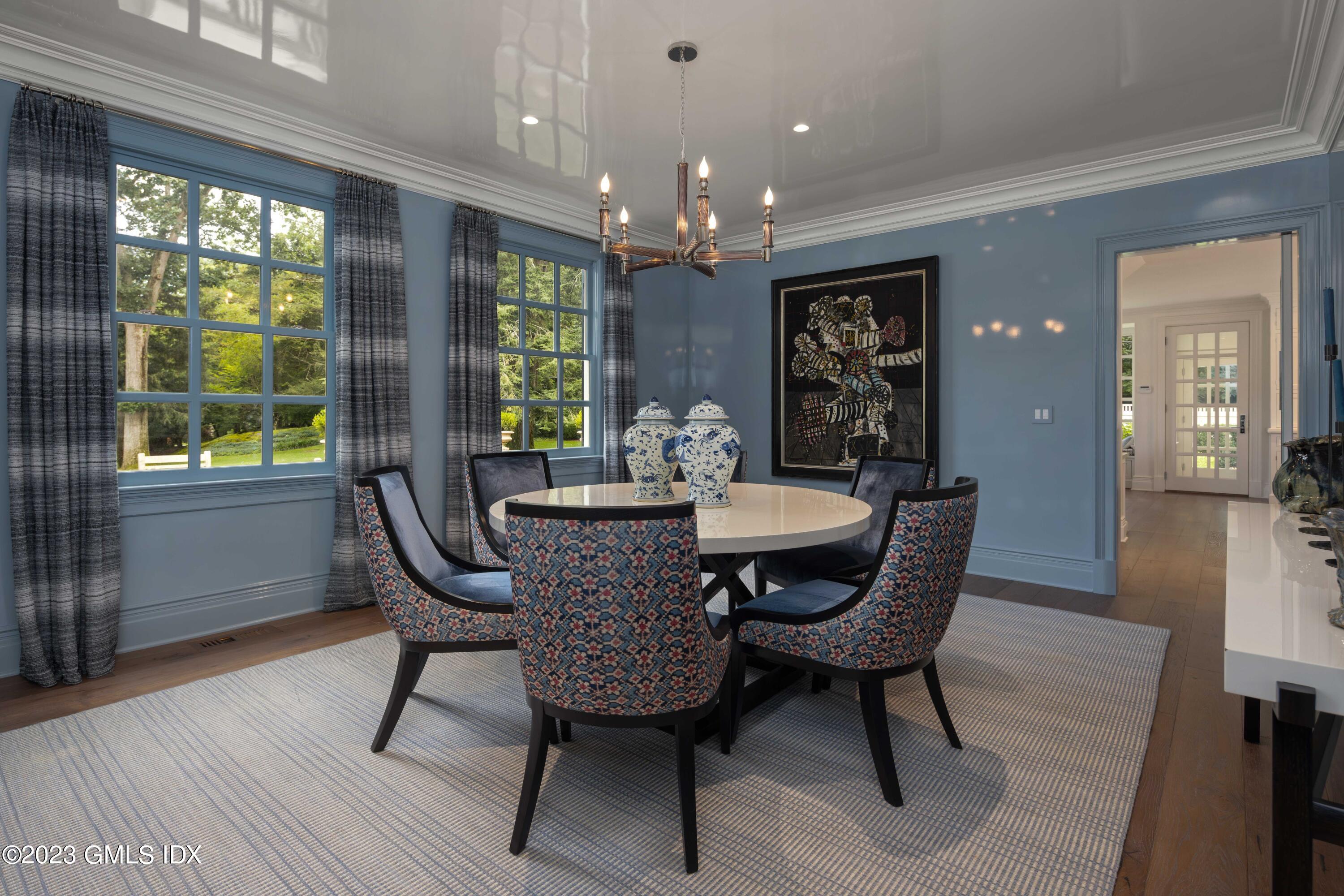 80 Round Hill Road Greenwich, CT 06831 - Photo 12 of 57 a dining room with furniture and window
