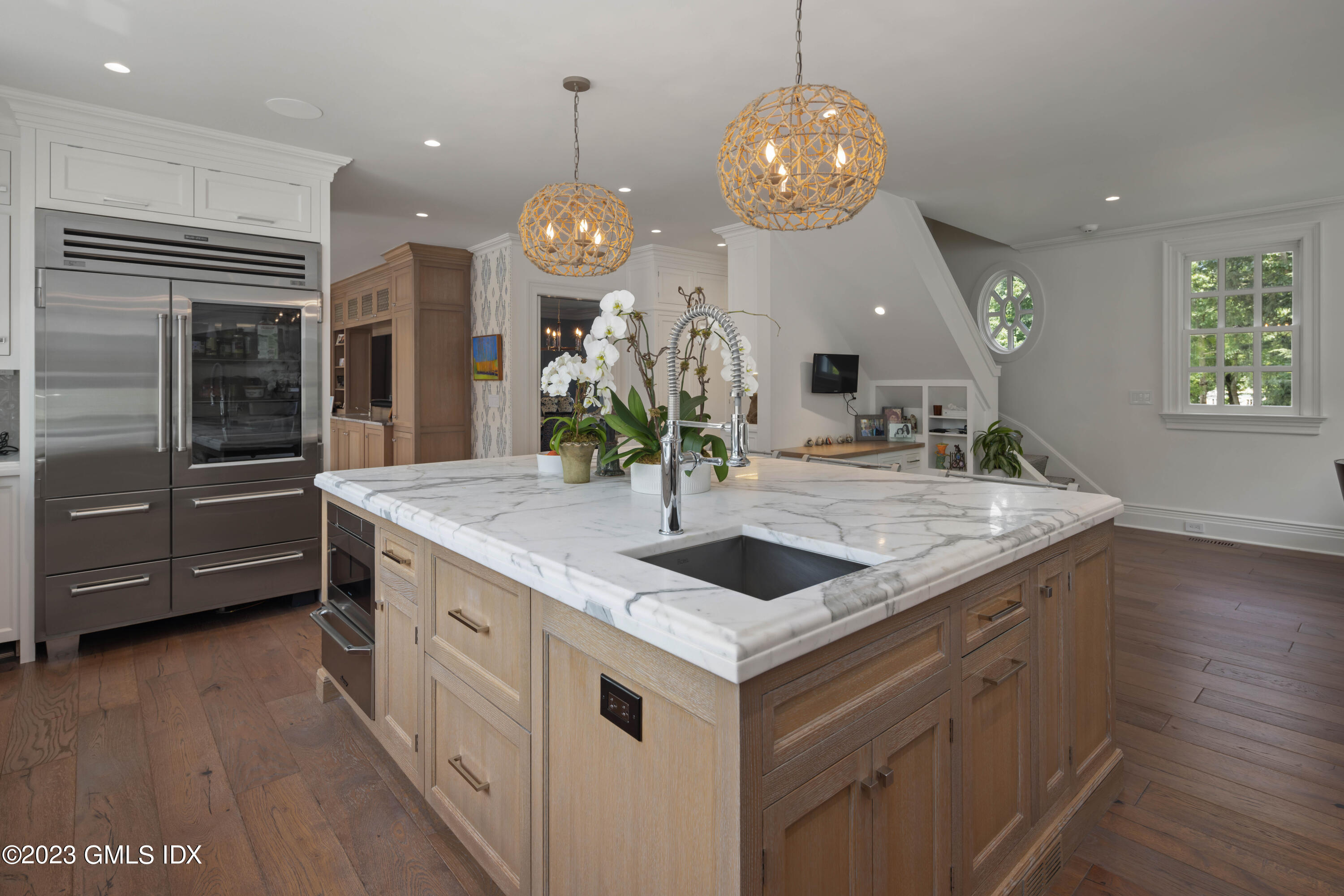 80 Round Hill Road Greenwich, CT 06831 - Photo 15 of 57 a large kitchen with granite countertop a sink and a stove