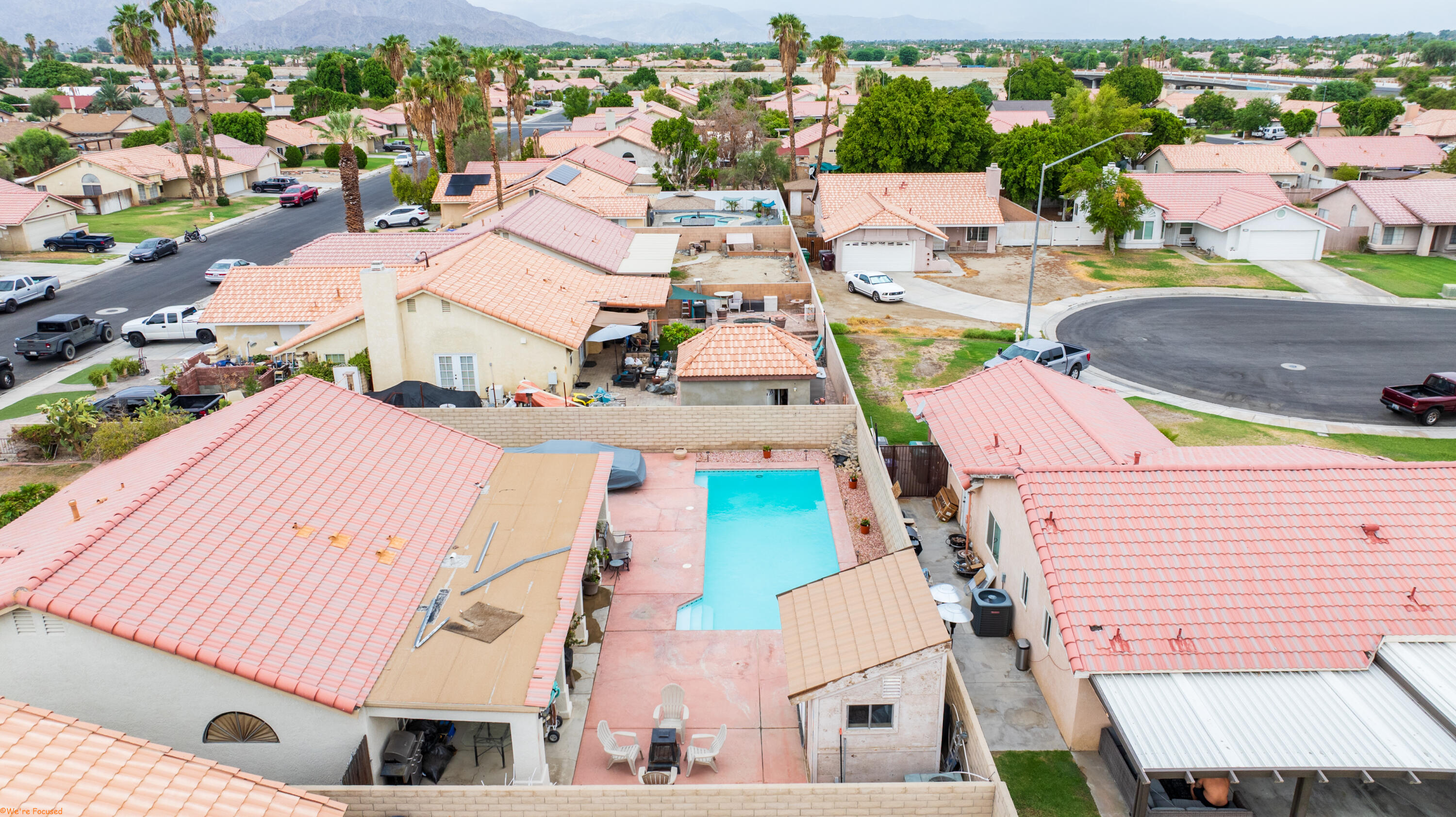 80928 Brown Street Indio, CA 92201 - Photo 32 of 35 an aerial view of residential houses with outdoor space
