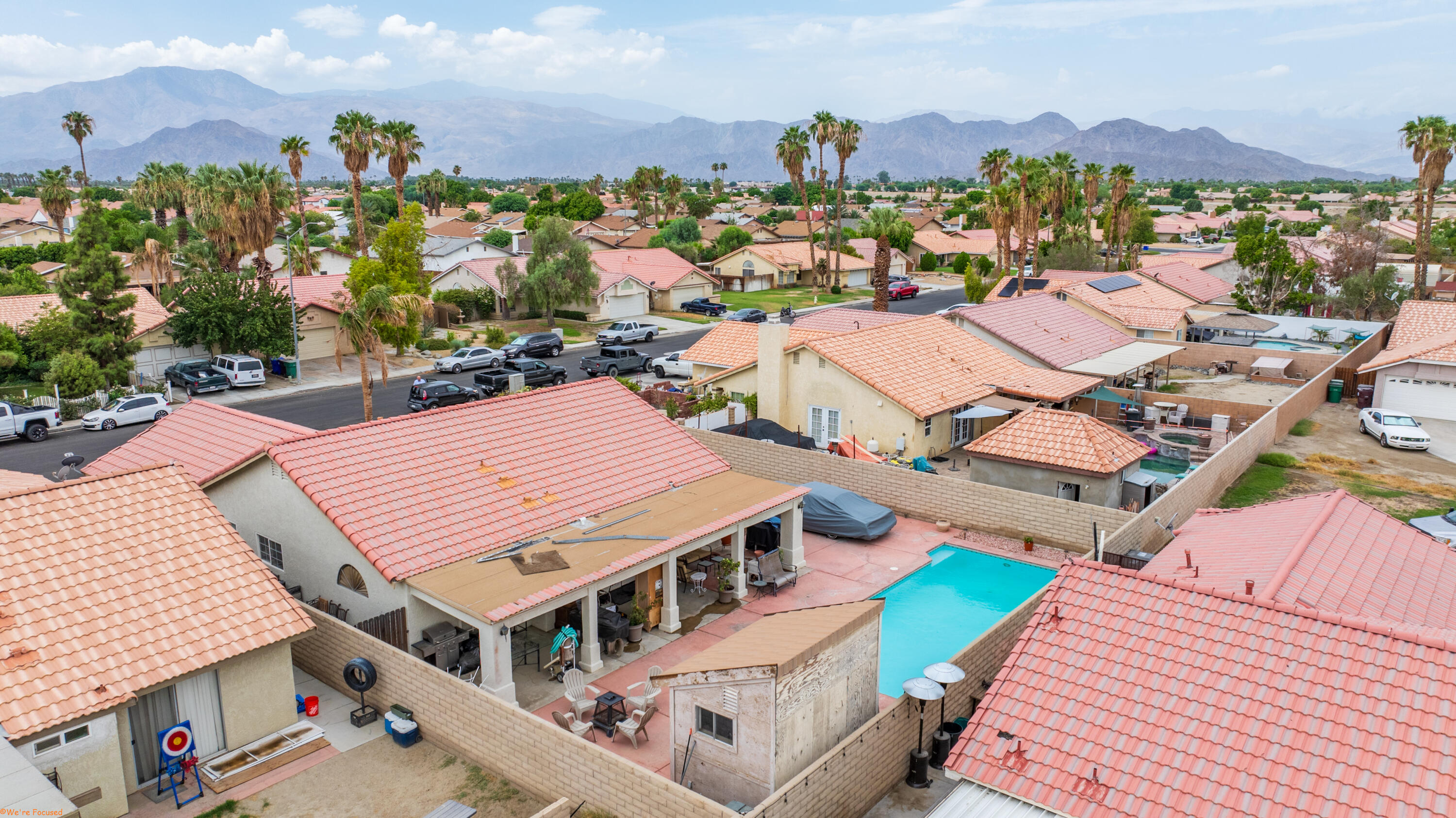 80928 Brown Street Indio, CA 92201 - Photo 33 of 35 an aerial view of a house with a big yard