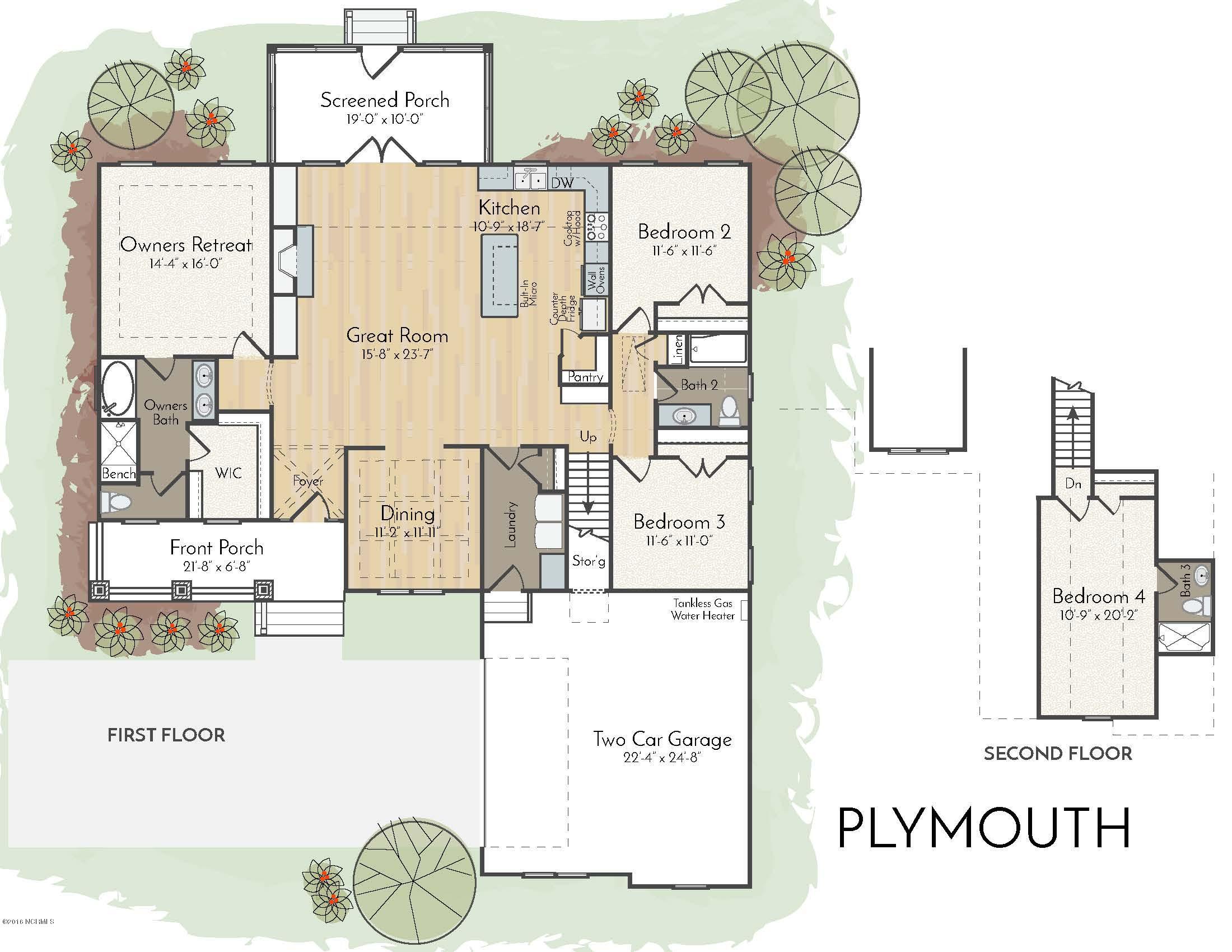 100 Patton Lane Hampstead, NC 28443 - Photo 67 of 67 The Plymouth Floorplan