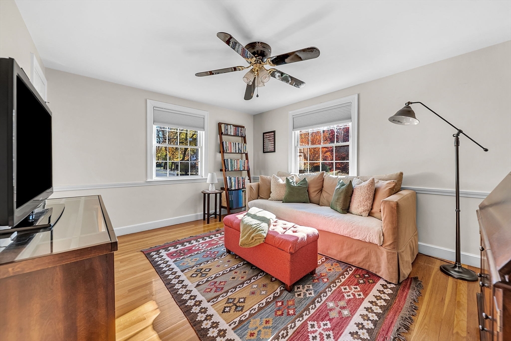 14 Twitchell Street Wellesley, MA 02482 - Photo 14 of 37 a living room with furniture and a flat screen tv