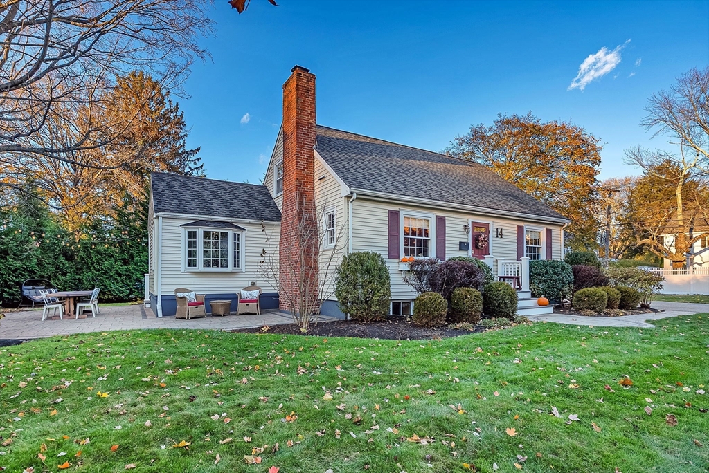 14 Twitchell Street Wellesley, MA 02482 - Photo 3 of 37 a front view of house with yard and outdoor seating
