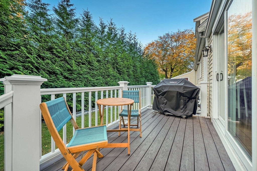 14 Twitchell Street Wellesley, MA 02482 - Photo 37 of 37 a view of deck with furniture and trees