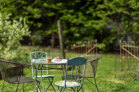 a view of a garden