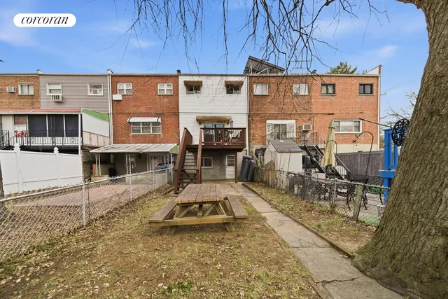 a black and white photo of a yard