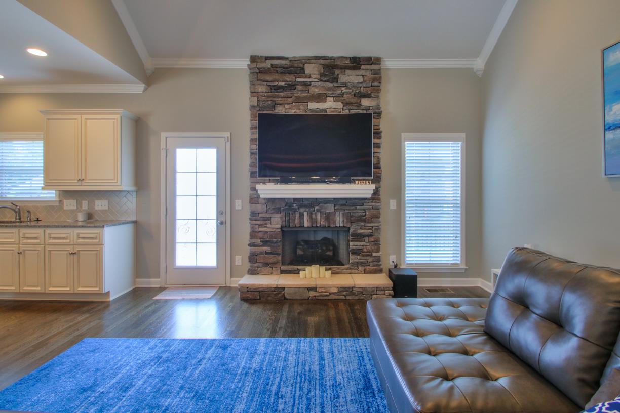 Fireplace for getting cozy on chilly nights!