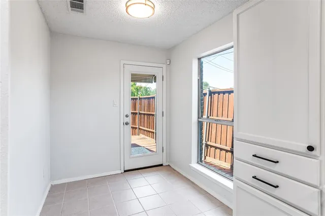 an empty room with closet