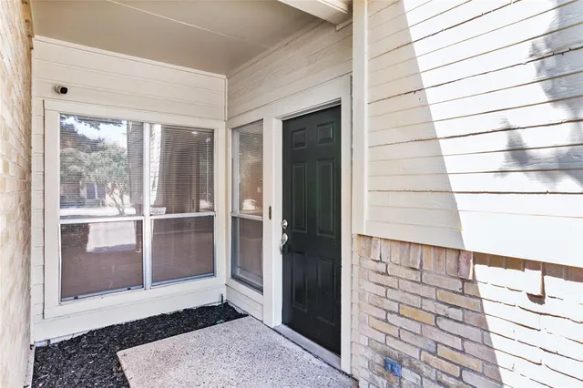a view of front door of house