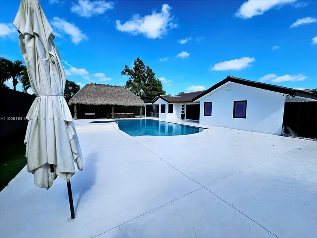 a view of a garage with furniture