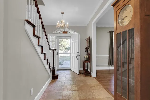 a view of a hallway with interior of the house