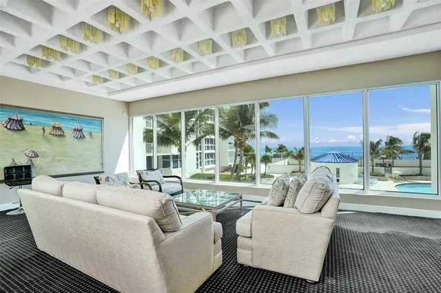 a view of street with sitting area