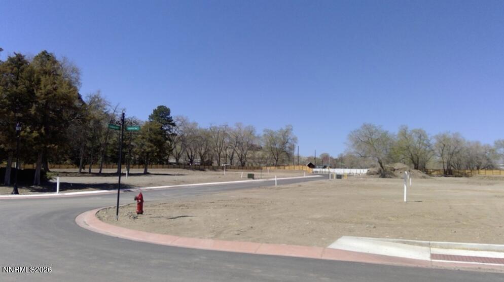 a outdoor space with trees