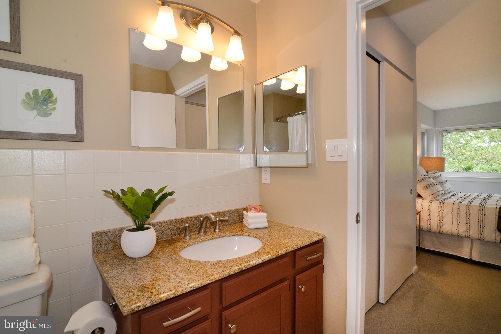 11128 Harbor Court Reston, VA 20191 - Photo 23 of 44 The owner's suite bath has granite counters.
